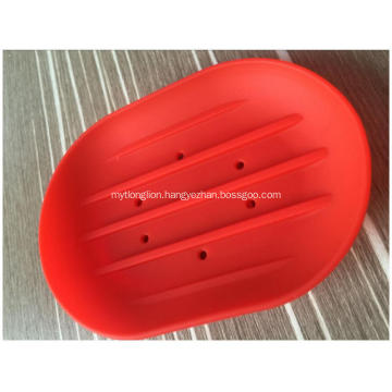 Red Green Pink Rack Wholesale Soap Dishes Silicone Drainer